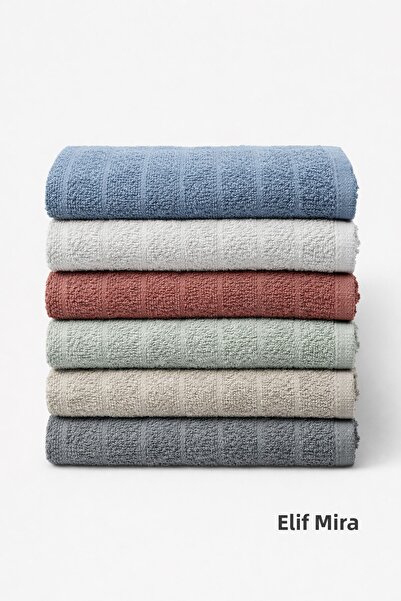 Elif Mira Softelle Kitchen Towel Drying Cloth Set of 6 30X50 cm 100% Cotton