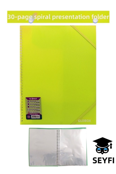 SEYFİKİRTASİYE Dosar de prezentare cu spirală format A4, 30 de coli, copertă ...
