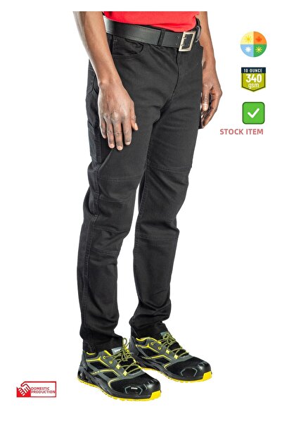 Frekans İş Güvenliği İş Kıyafetleri Safesawa Texas Lycra Flexible Jeans Black...