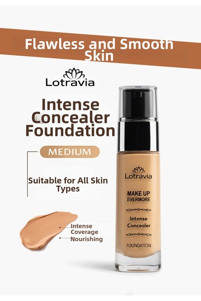 Lotravia كريم أساس مكثف للتغطية متوسط الدرجة