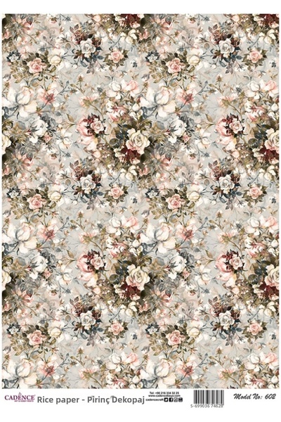 Cadence Rice Decopage Paper 29X42Cm No:602