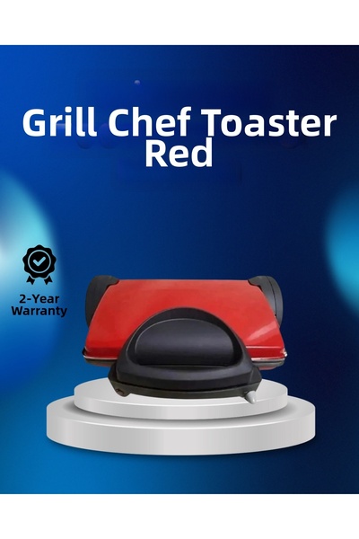 CT STONES Τοστιέρα Κόκκινη Μεταλλική Πλάκα Ψησίματος 6+ Θέσεων Πολλαπλής Χωρη...