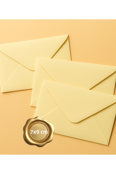 Bimotif Plic mic, 7x9 cm 25 buc (galben deschis)