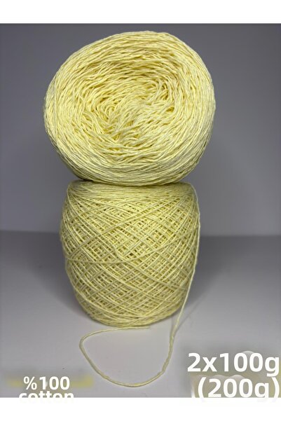 Ana&Kuzusu İplik Lemon Yellow Fine 100% Organic Cotton Yarn (Summer, Seasonal...