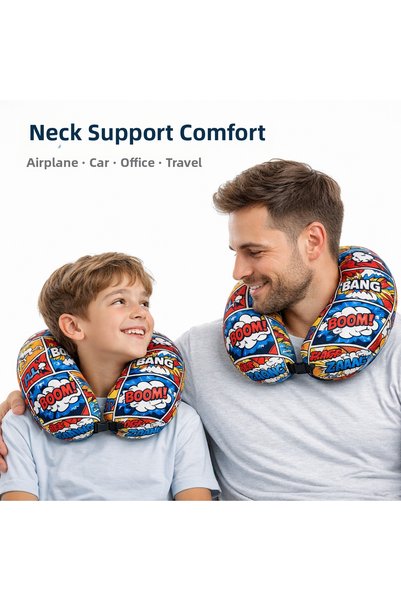 Armegeda Orthopedic Visco Travel Pillow Professional Neck Pillow Comfortable Sleeping Pillow Popart St29