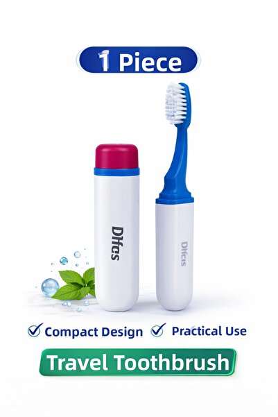 CT STONES Difas Travel Type Toothbrush and Toothpaste Set |   Portable with C...