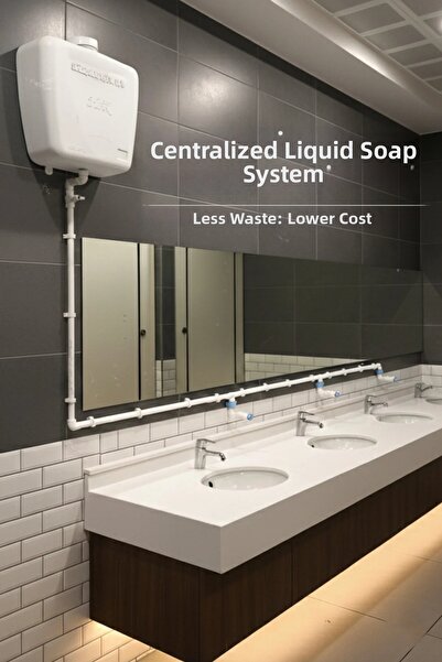 hilal kimya Σύστημα διανομής υγρού σαπουνιού 20 Lt με 3 βρύσες και κουμπί, με...