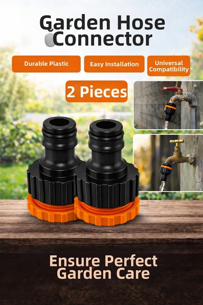 DESIPHON محول صنبور 1/2 بوصة - 3/4 بوصة، جهاز توصيل طرف صنبور الري للحديقة، ق...