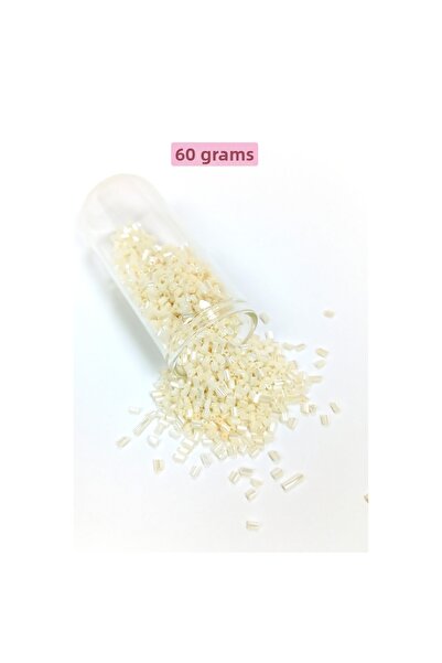 Royaleks Mărgele de sticlă tăiate 2mm - 60 grame - Crem