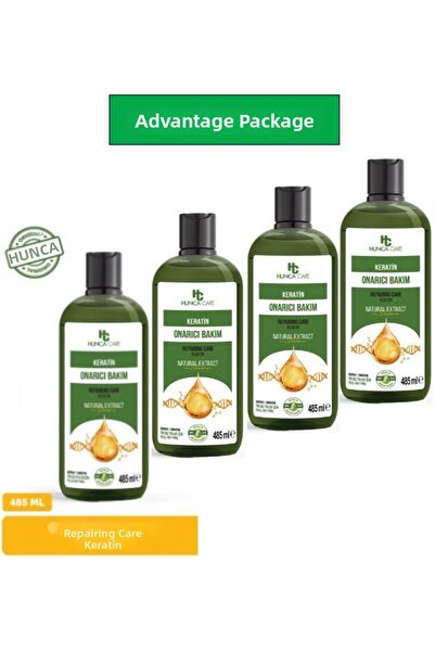 Hunca Care Keratin Anti-Hair Loss Shampoo 485 ml Set of 4