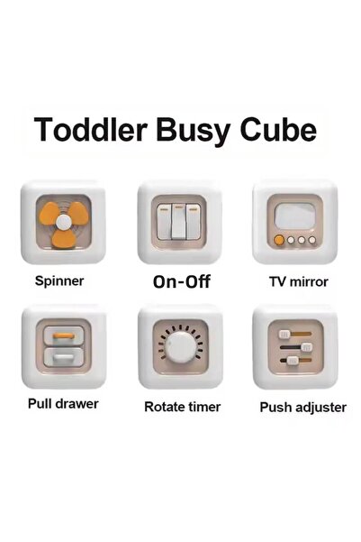 robokids مونتيسوري 6 في 1 مكعب النشاط التعليمي