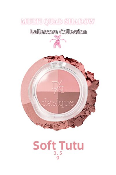 dasique Matte, Soft Texture, Non-Smudging 4-Piece Eyeshadow Palette Multi Qua...