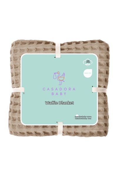 Generic Brand 100% Cotton Baby Waffle Pique Beige