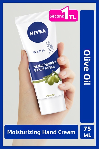 NIVEA Olive Oil Moisturizing Hand Care Cream 75ml, Does Not Leave Oily and St...