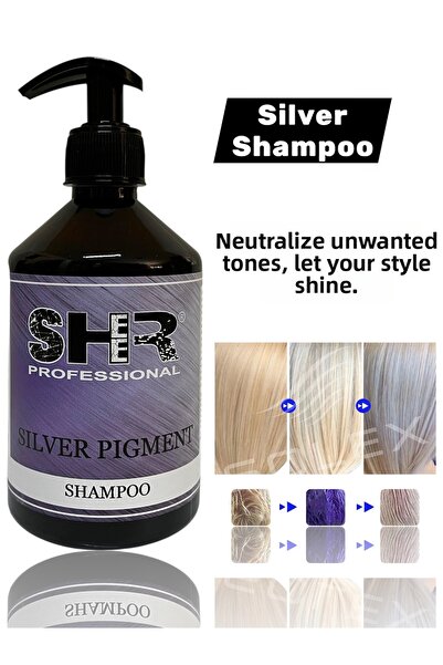 Sheer 500 مل شامبو صبغة فضية احترافي