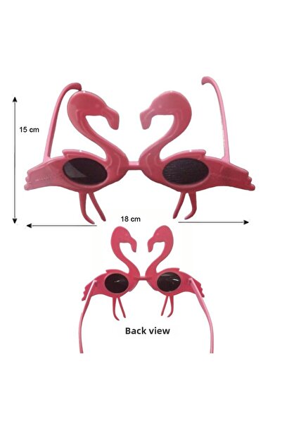 partidolu نظارات هاوايان هولا للحفلات على شكل فلامينجو لون وردي 1 قطعة