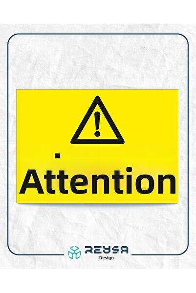 Reysa Tasarım ملصق أمان العمل مقاس 21 × 28 مع لاصق على الظهر