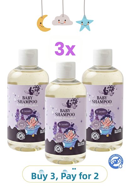 Dr.Lavender شامبو الأطفال بخلاصة اللافندر 3 عبوات - 250 مل عشبي