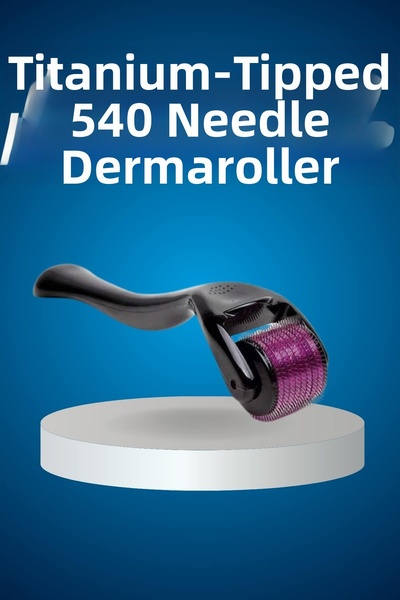 Lisinya Titanium Tip Derma Roller 540 Needles 1 mm Pore Reducer Suitable for ...