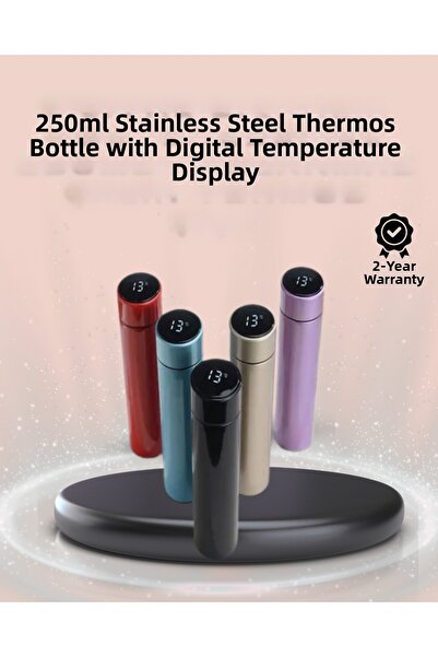 Teknoşık Tekno Şik 250ml Stainless Steel Smart Thermos with Led Display