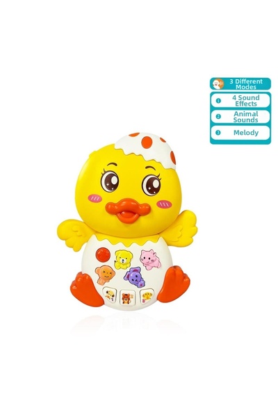 NW NessiWorld Jlg-855-144A Duck Baby with Light and Music -Vrd
