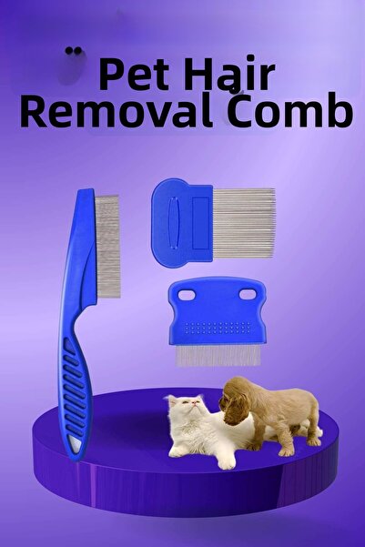 Lisinya Cat Dog Hair Lice Flea Remover Comb Set of 4 - Tygoo