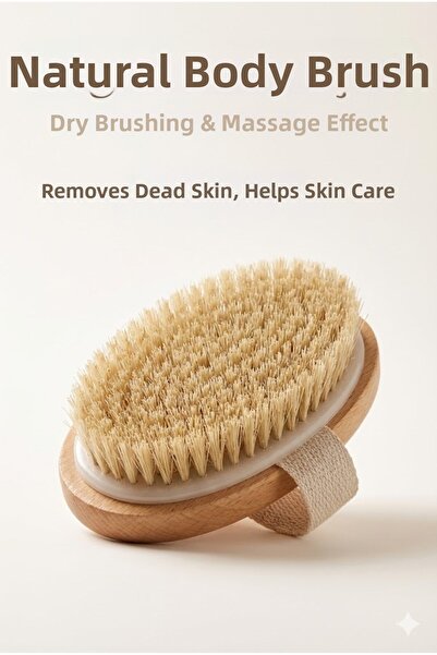 Twin Store Natural Body Brush – Skin Care Brush with Dry Brushing, Massage, a...
