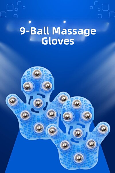 Lisinya 9-Spinning Massage Gloves That Accelerate Blood Circulation and Rejuv...