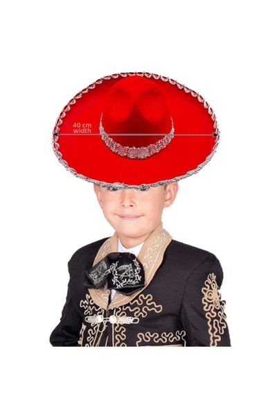 partidolu Țesătură din pâslă de culoare roșie Pălărie mexicană latină Mariach...