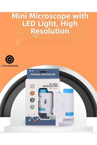 Lisinya Portable Handheld Microscope – Led Illuminated, Clear Focus Simultane...