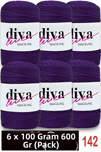 Diva İplik 1,5 mm - 600 Gr - Geantă din poliester macrame Supla İpi (Pachet d...