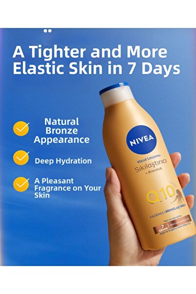 NIVEA لوشن الجسم برونزي لشد البشرة Q10 200 مل
