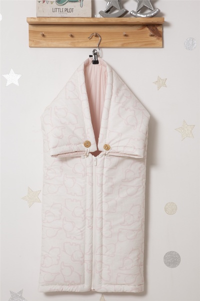 Bebetto Woven Blanket (Happy Animal) Pink