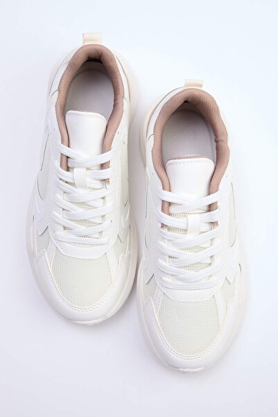 TRENDYOL SHOES Beige Damen-Sneaker TAKSS26SN00009