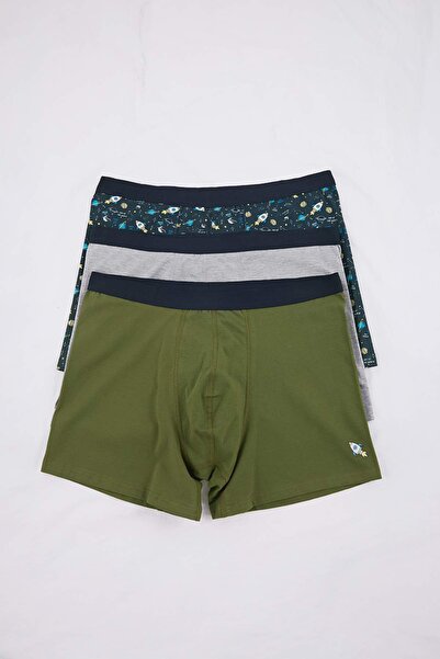 Trendyol Collection Multicolor, mărime mare, model spațial pentru bărbați, 3 ...