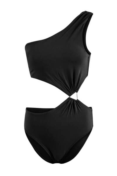Trendyol Collection Schwarzer One-Shoulder-Mayokini mit Zubehör in regulärer ...