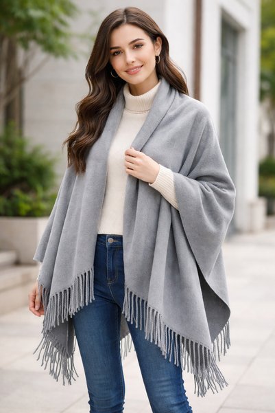 akyıldız iş elbiseleri Gift Soft-Textured Shoulder Shawl-Kerchief (Sent with Gift Packaging and Note Paper)