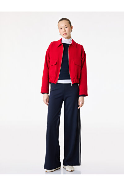 Koton Wide Leg Pants with Stripes on the Sides