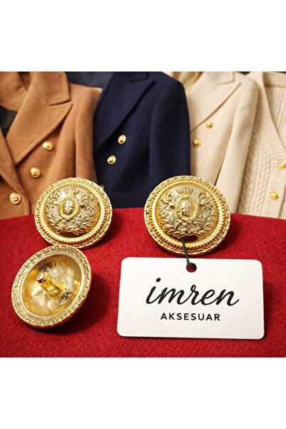 İMREN AKSESUAR تصميم خاص بقاعدة سفلية وشريط معدني بطول 3 سم مطلي باللون الذهب...