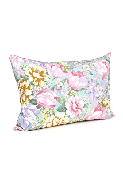 CLEAN KISSEN Goose Down and Feather Pillow with Print, 50 x 70 cm, Multicolor...