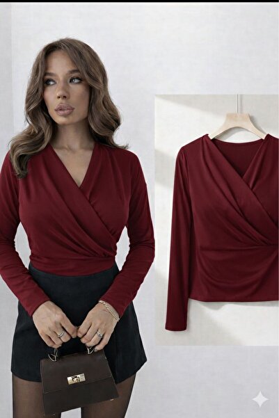 peri tower PRODUS NOU Bluză elegantă pentru femei, cu decolteu în V, cu mânec...