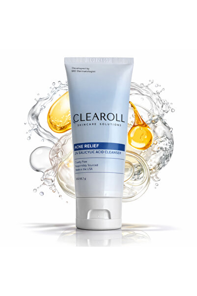 CLEAROLL Τζελ καθαρισμού κατά της ακμής με 2% σαλικυλικό οξύ, καθαρίζει τους ...
