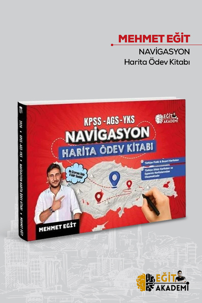 Eğit Akademi 2026 KPSS AGS YKS NAVİGASYON Harita Ödev Kitabı Eğit Akdemi
