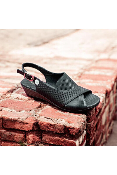 Mammamia 2730 Sandale de damă din piele naturală cu toc pană