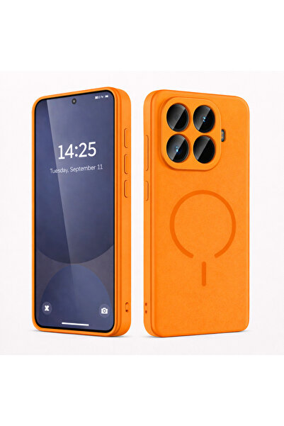 Kipgsm Xiaomi Mi 14T Pro Uyumlu Kılıf Magsafe Şarj Destekli Kamera Korumalı Y...