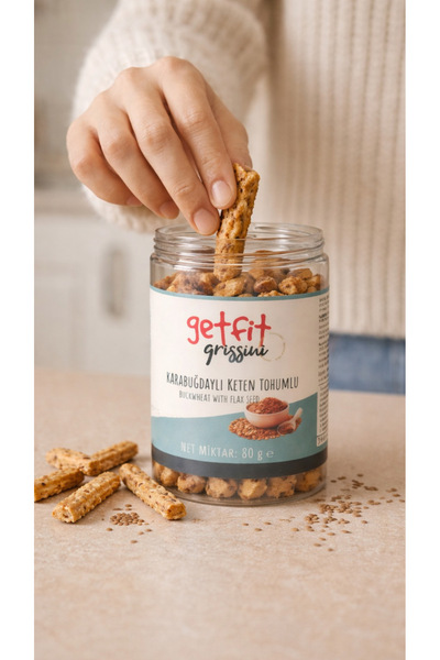GetFit Glutensiz Vegan Keten tohumlu Atıştırmalık