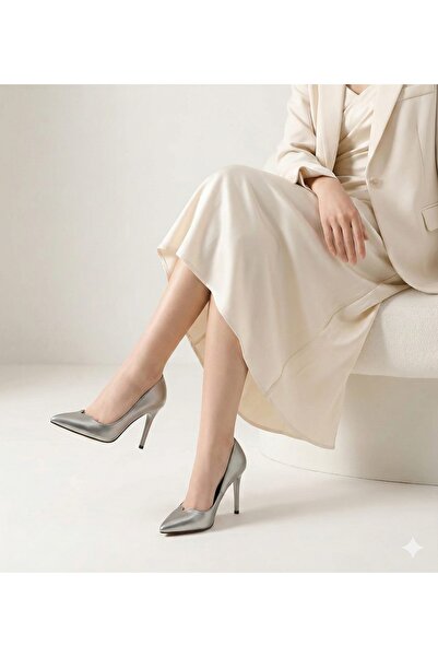 FANA GÜMÜŞ MAT STİLETTO