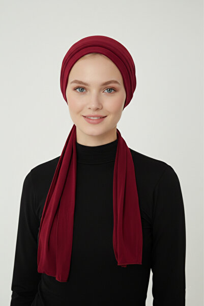 elysianfidan غطاء رأس طبي جاهز باللون العنابي مع أربطة، مناسب للاستخدام الطبي