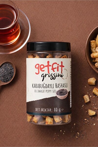 GetFit Glutensiz Vegan Karabuğdaylı Haşhaşlı Atıştırmalık