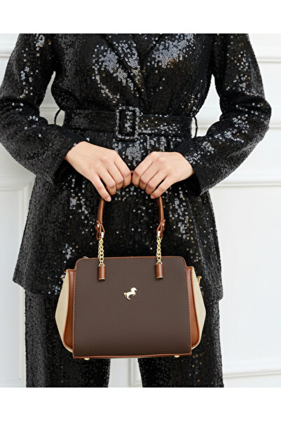 Çanta Trend Miami Polo Clup Γυναικεία τσάντα με λουράκι ώμου και λεπτομέρεια ...